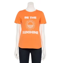 Women's Sonoma Goods For Life® Summer Graphic Tees -SONOMA Store 5558324 Orange Sunshine