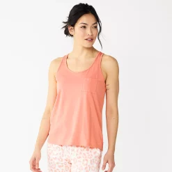 Women's Sonoma Goods For Life® Essential Pajama Tank Top 9 Women's Sonoma Goods For Life® Essential Pajama Tank Top -SONOMA Store 5558709 Natural Coral