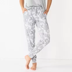 Women's Sonoma Goods For Life® Essential Banded Bottom Pajama Pants -SONOMA Store 5558711 Gray Moon