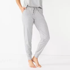 Women's Sonoma Goods For Life® Essential Banded Bottom Pajama Pants -SONOMA Store 5558711 Heather Gray