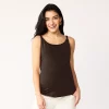 Maternity Sonoma Goods For Life® Nursing Shelf Cami -SONOMA Store 5560294 Bittersweet Merlot