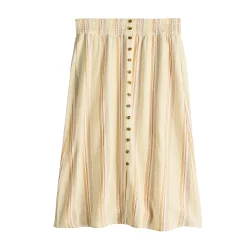 Women's Sonoma Goods For Life® Button Front Midi Skirt -SONOMA Store 5568135 ALT5