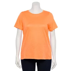 Petite Plus Size Sonoma Goods For Life® Crewneck Tee -SONOMA Store 5572597 Apricot Harvest