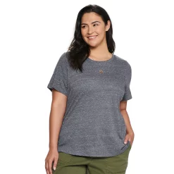 Petite Plus Size Sonoma Goods For Life® Crewneck Tee -SONOMA Store 5572597 Dark Gray Texture