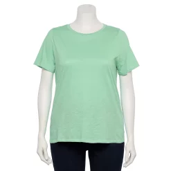 Petite Plus Size Sonoma Goods For Life® Crewneck Tee -SONOMA Store 5572597 Mint Green