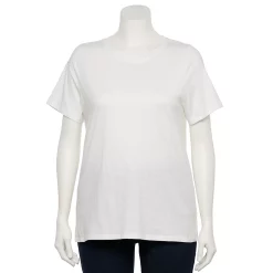 Petite Plus Size Sonoma Goods For Life® Crewneck Tee -SONOMA Store 5572597 White