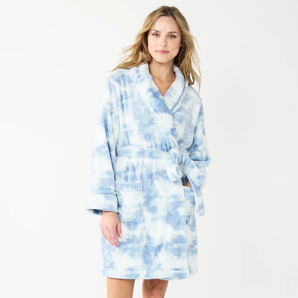 Women's Sonoma Goods For Life® Short Plush Robe 3 Women's Sonoma Goods For Life® Short Plush Robe