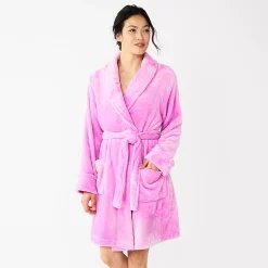 Women's Sonoma Goods For Life® Short Plush Robe 25 Women's Sonoma Goods For Life® Short Plush Robe -SONOMA Store 5574694 Orchid