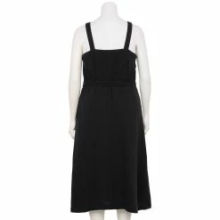 Plus Size Sonoma Goods For Life® Button Front Midi Dress -SONOMA Store 5576620 ALT