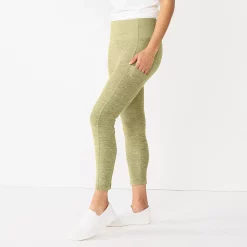 Women's Sonoma Goods For Life® Weekender High-Waisted 7/8 Leggings 12 Women's Sonoma Goods For Life® Weekender High-Waisted 7/8 Leggings -SONOMA Store 5576868 Olive Texture