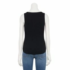 Women's Sonoma Goods For Life® Notchneck Ribbed Tank -SONOMA Store 5579049 ALT