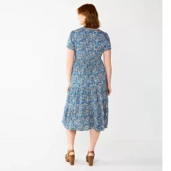 Women's Sonoma Goods For Life® Button Front Tiered Midi Dress 26 Women's Sonoma Goods For Life® Button Front Tiered Midi Dress -SONOMA Store 5579211 ALT