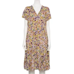 Women's Sonoma Goods For Life® Button Front Tiered Midi Dress 20 Women's Sonoma Goods For Life® Button Front Tiered Midi Dress -SONOMA Store 5579211 Purple Floral