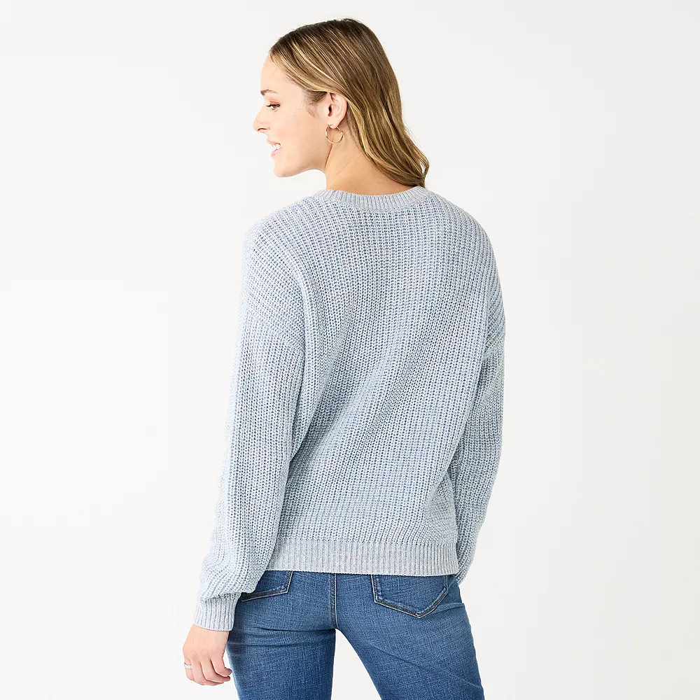 Women's Sonoma Goods For Life® Textured Drop-Shoulder Sweater 13 Women's Sonoma Goods For Life® Textured Drop-Shoulder Sweater - Image 11