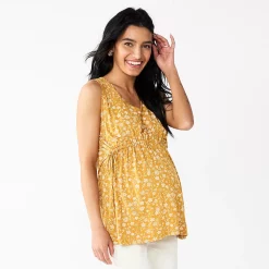 Maternity Sonoma Goods For Life® Knot Side Babydoll Top