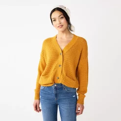 Women's Sonoma Goods For Life® Cropped Cardigan 16 Women's Sonoma Goods For Life® Cropped Cardigan -SONOMA Store 5581344 Gold