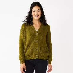Women's Sonoma Goods For Life® Cropped Cardigan 15 Women's Sonoma Goods For Life® Cropped Cardigan -SONOMA Store 5581344 Olive