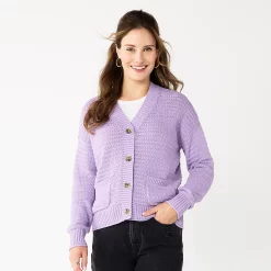 Women's Sonoma Goods For Life® Cropped Cardigan 14 Women's Sonoma Goods For Life® Cropped Cardigan -SONOMA Store 5581344 Violet
