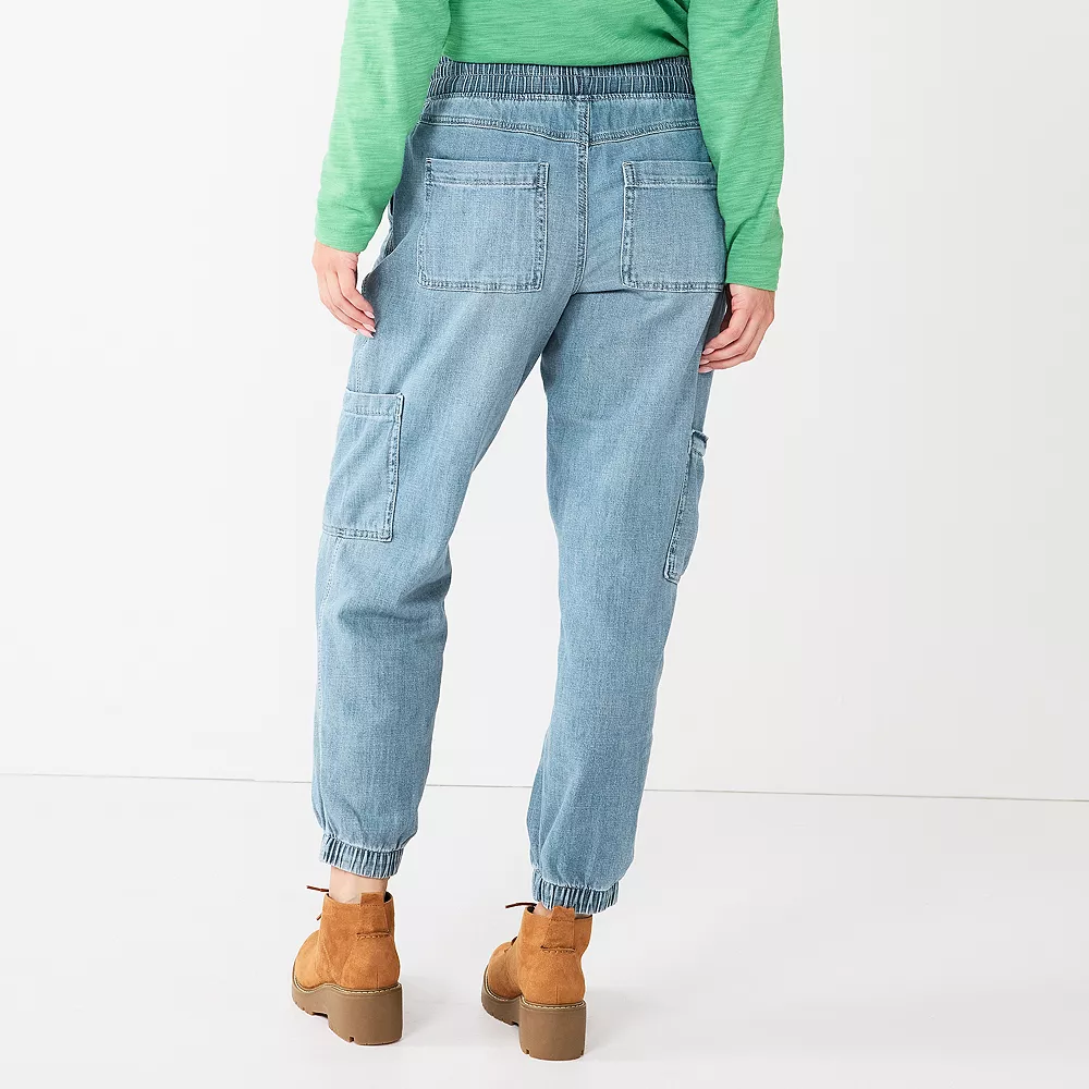 Women's Sonoma Goods For Life® Mid-Rise Denim Jogger Pants 5 Women's Sonoma Goods For Life® Mid-Rise Denim Jogger Pants - Image 3