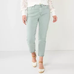Women's Sonoma Goods For Life® High-Waisted Boyfriend Jeans -SONOMA Store 5582926 Sage