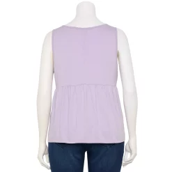 Plus Size Sonoma Goods For Life Button Front Utility Tank -SONOMA Store 5584138 ALT