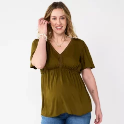 Maternity Sonoma Goods For Life® Flutter Sleeve Top