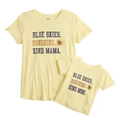 Maternity Sonoma Goods For Life® Mommy & Me Graphic Tee Set -SONOMA Store 5599953 Sunshine