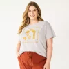 Plus Size Sonoma Goods For Life® Relaxed Graphic Tee 2 Plus Size Sonoma Goods For Life® Relaxed Graphic Tee -SONOMA Store 5611932 Gray Desert Dreams