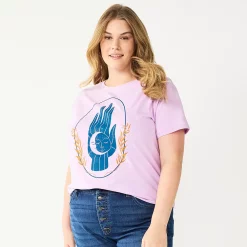 Plus Size Sonoma Goods For Life® Relaxed Graphic Tee -SONOMA Store 5611932 Purple Cosmic Hand
