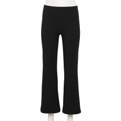 Petite Sonoma Goods For Life® Pocket Flare High-Waisted Leggings 9 Petite Sonoma Goods For Life® Pocket Flare High-Waisted Leggings -SONOMA Store 5612089 Pitch Black