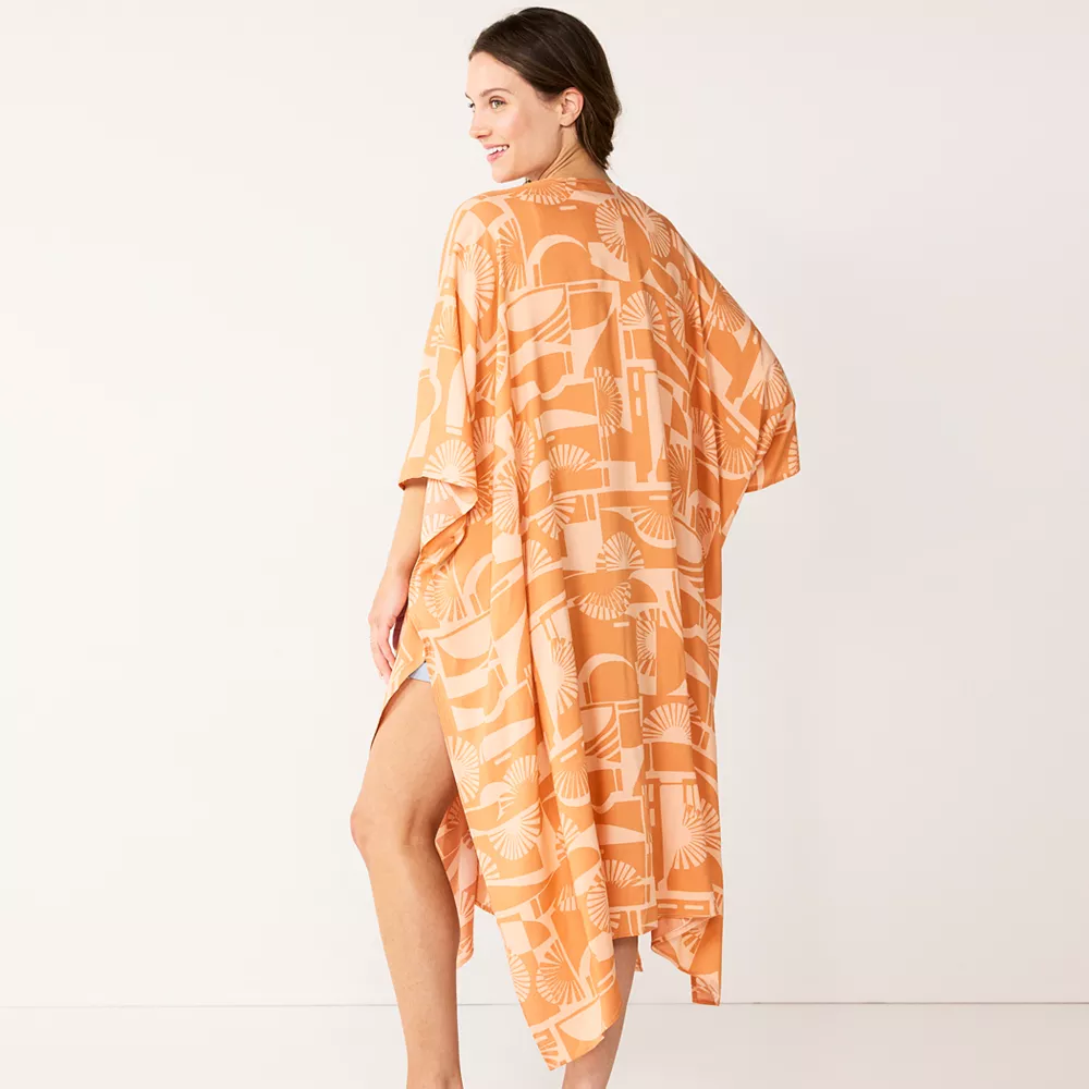 Women's Sonoma Goods For Life® Geo Tacked Ruana 5 Women's Sonoma Goods For Life® Geo Tacked Ruana - Image 3