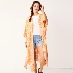 Women's Sonoma Goods For Life® Geo Tacked Ruana 6 Women's Sonoma Goods For Life® Geo Tacked Ruana -SONOMA Store 5614891 Clay