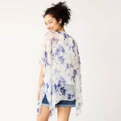 Women's Sonoma Goods For Life® Easy Tye Dye Tie Front Ruana -SONOMA Store 5614894 ALT