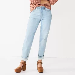 Women's Sonoma Goods For Life® Ultra High Rise Vintage-styled Straight-Leg Jeans 12 Women's Sonoma Goods For Life® Ultra High Rise Vintage-styled Straight-Leg Jeans -SONOMA Store 5616387 Lightest Wash