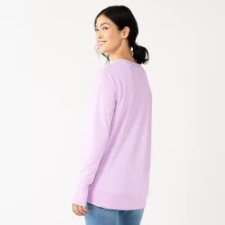 Women's Sonoma Goods For Life® Super Soft Solid Tunic Sweatshirt -SONOMA Store 5621644 ALT
