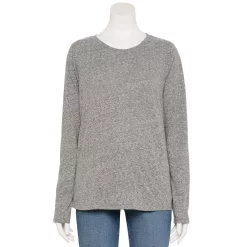 Women's Sonoma Goods For Life® Everyday Crewneck Long Sleeve Tee 54 Women's Sonoma Goods For Life® Everyday Crewneck Long Sleeve Tee -SONOMA Store 5625802 Gray Texture