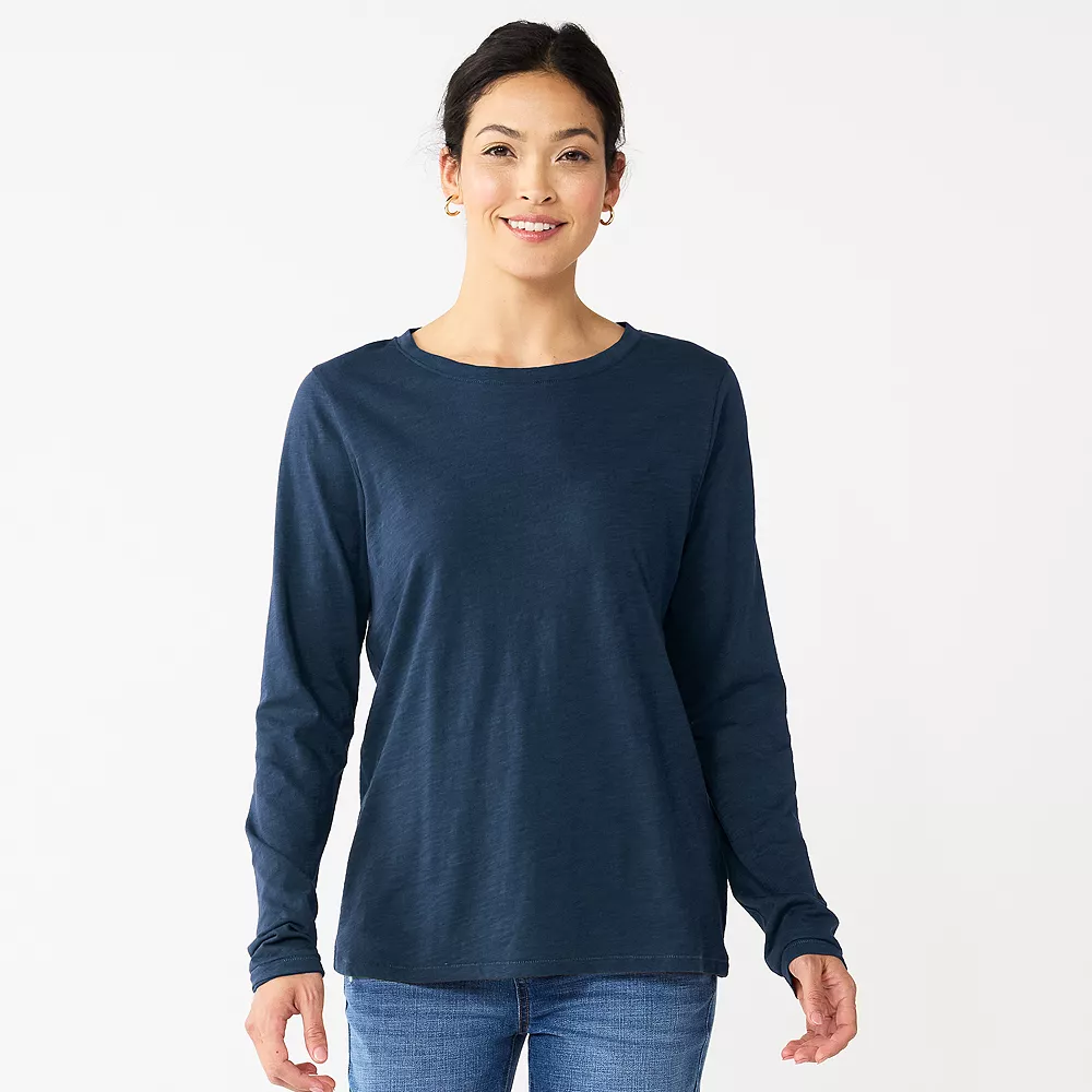 Women's Sonoma Goods For Life® Everyday Crewneck Long Sleeve Tee 9 Women's Sonoma Goods For Life® Everyday Crewneck Long Sleeve Tee - Image 7