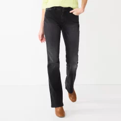 Women's Sonoma Goods For Life® Curvy High-Waisted Bootcut Jeans 15 Women's Sonoma Goods For Life® Curvy High-Waisted Bootcut Jeans -SONOMA Store 5627740 Black Wash