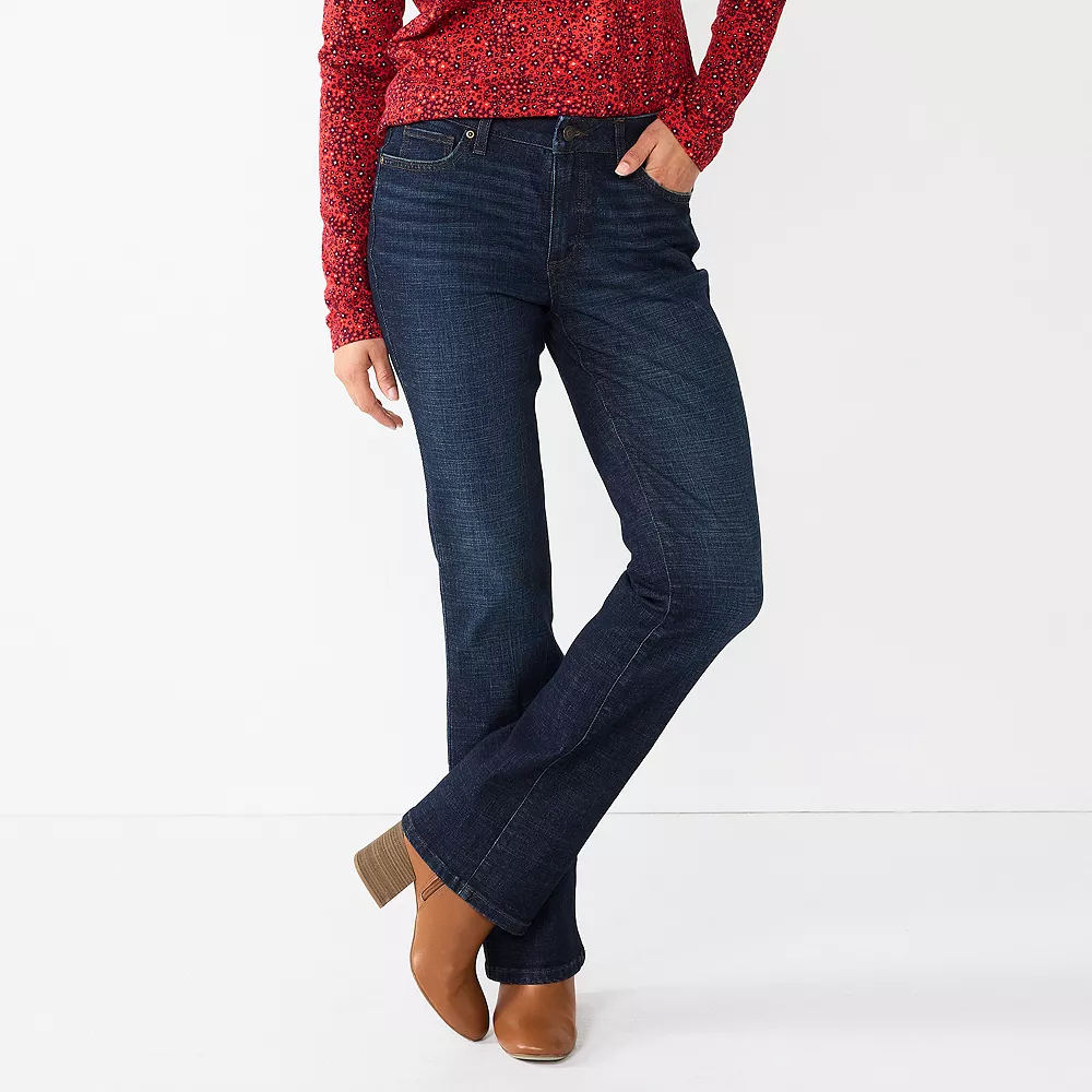 Women's Sonoma Goods For Life® Curvy High-Waisted Bootcut Jeans 4 Women's Sonoma Goods For Life® Curvy High-Waisted Bootcut Jeans - Image 2