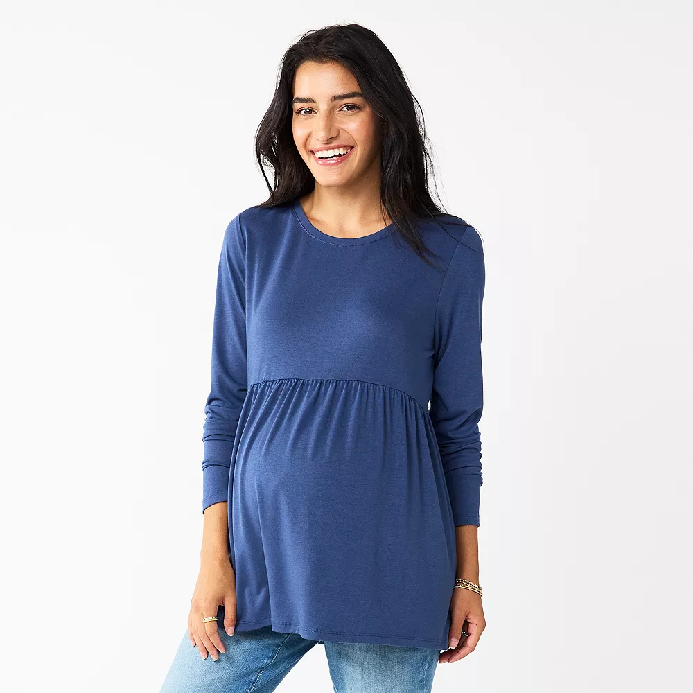 Maternity Sonoma Goods For Life® Long Sleeve Empire Waist Top 3 Maternity Sonoma Goods For Life® Long Sleeve Empire Waist Top