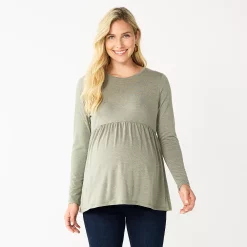 Maternity Sonoma Goods For Life® Long Sleeve Empire Waist Top 12 Maternity Sonoma Goods For Life® Long Sleeve Empire Waist Top -SONOMA Store 5635424 Green