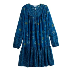 Women's Sonoma Goods For Life® Printed Long Sleeve Dress -SONOMA Store 5657674 ALT5