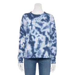 Women's Sonoma Goods For Life® Everyday Crewneck Sweatshirt -SONOMA Store 5664640 Navy Tie Dye