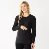 Maternity Sonoma Goods For Life® Fitted Puff Sleeve Sweater 2 Maternity Sonoma Goods For Life® Fitted Puff Sleeve Sweater -SONOMA Store 5666269 Black