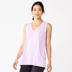 Women's Sonoma Goods For Life® Relaxed V-Neck Tank 15 Women's Sonoma Goods For Life® Relaxed V-Neck Tank -SONOMA Store 5670067 Light Purple