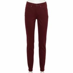 Women's Sonoma Goods For Life® Curvy High-Waisted Skinny Jeans -SONOMA Store 5670980 Aged Wine