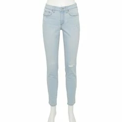 Women's Sonoma Goods For Life® Curvy High-Waisted Skinny Jeans -SONOMA Store 5670980 Artic Blue