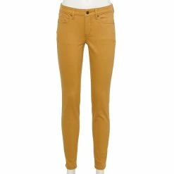 Women's Sonoma Goods For Life® Supersoft Stretch Midrise Skinny Jeans -SONOMA Store 5671206 Kings Camel