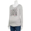 Maternity Sonoma Goods For Life® Essential Scoopneck Long Sleeve Tee 2 Maternity Sonoma Goods For Life® Essential Scoopneck Long Sleeve Tee -SONOMA Store 5672154 Grateful Mama
