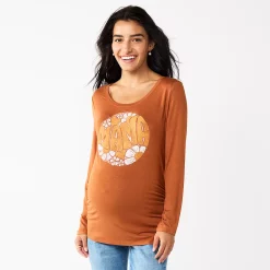Maternity Sonoma Goods For Life® Essential Scoopneck Long Sleeve Tee -SONOMA Store 5672154 Vintage Mama